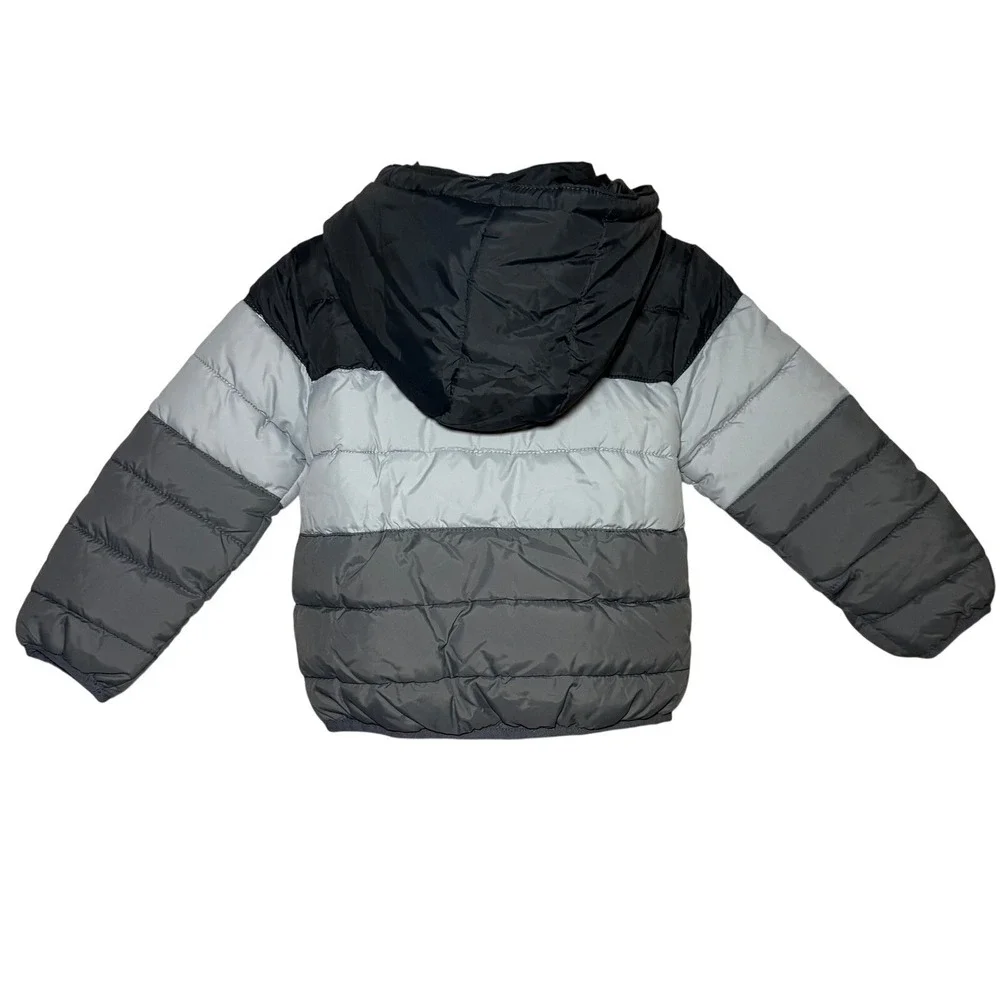 Mighty Mac Puffer Coat Toddler Boys 2T Dark Smoke Gray NWT